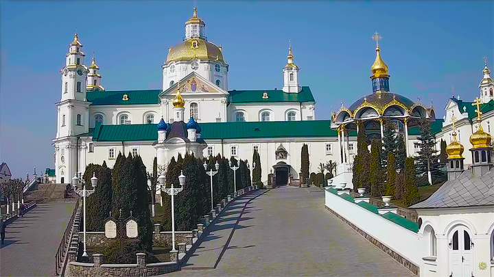 Онлайн веб-камера Свято-Успенской Почаевской Лавры, Почаев, 